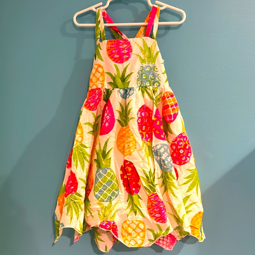 Girls pineapple print sundress